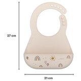 Mepal Bež silikonski slinček Sunshine & Rainbow – | Shoptok.si