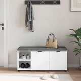  Haldna klop z blazino Enobarvno Bela 100 x 38 x 46 cm, (5000160669) Slike
