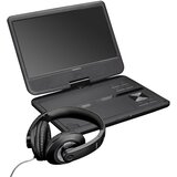Oem Lenco, Prenosni DVD predvajalnik 10" z USB / SD / Jack 3.5mm priključkom večjezičen, Črna, (5000250457) | Shoptok.si