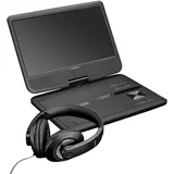 Lenco, Prenosni DVD predvajalnik 10" z USB / SD / Jack 3.5mm priključkom večjezičen, Črna, (5000250457)