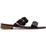 Shelvt Black women's flat sandals | shoptok.hr