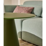 Kave Home Okrugao pomoćni stol sa staklenom pločom stola ø 50 cm Wilshire – | shoptok.hr