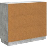  Strani šal Betonsko siva 89 x 34,5 x 77 cm Inženirski les, (5000218067) | Shoptok.si