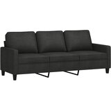  4-dijelni set sofa s jastucima crni od tkanine | Eponuda.ba