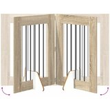  Vrata za pse s postoljem 2 pcs Hrast sonoma 60 x 80 cm | shoptok.hr