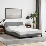  Okvir za krevet Dover svijetlosivi 135x190 cm tkanina | shoptok.hr