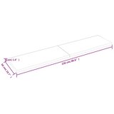 Stolna ploča tamnosmeđa 220x50x(2-4) cm obrađeni masivni hrast | shoptok.hr