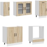  8-dijelni set kuhinjskih ormarića Kalmar konstruiranog drva | shoptok.hr