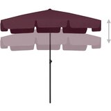  Suncobran za plažu bordo 200 x 125 cm | shoptok.hr