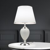 Orion LA 4-1229 - Stona lampa OVUM 1xE27/40W/230V 48 cm keramika bela/hrom | Eponuda.com
