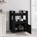  Kolica crna 60 x 45 x 80 cm od konstruiranog drva | shoptok.hr
