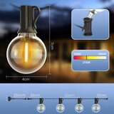  LED prigušiva spoljašnja girlanda 25xE12/1W/24/230V 17,5 m IP65 crna + daljinski upravljač | Eponuda.com