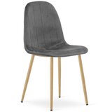  PADVA stolica - tamnosivi baršun / noge od hrasta x 1 | shoptok.hr