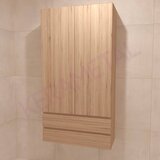 Kolpa San Naomi Set Delux 70cm Braon (Ormarić sa umivaonikom + Ogledalo/ormarić + Visoki ormarić) Slike