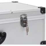  Kutija za 80 CD-ova aluminijska ABS srebrna | shoptok.hr