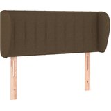  Uzglavlje s ušima tamnosmeđe 93x23x78/88 cm od tkanine | shoptok.hr