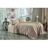 Prekrivač Rjavo bombažno pregrinjalo za zakonsko posteljo 220x240 cm Lotus – | Shoptok.si