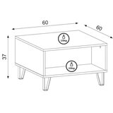  Konferencijski stočić SULA, hrast craft | Eponuda.com