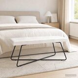 Klupa Krem 110 x 40 x 45 cm Baršun | Eponuda.ba