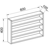 MID.YOU Stenski Regal Osado M, Barva Bukve | Shoptok.si