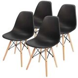  Set trpezarijskih stolica 4 kom Aurora - crna | Eponuda.com