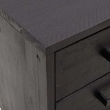  Noćni ormarić crni 40x30x55 cm od masivne borovine | shoptok.hr