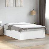 Maison Chic Posteljni okvir - Dvoposteljna postelja - Zakonska postelja bel 160x200 cm inženirski les-J2952, (21774062) | Shoptok.si