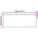  Čipkasta zavjesa sa zavjesama Bijelo 80 x 200 cm Poliester | shoptok.hr
