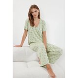 TRENDYOLMILLA Ženski set pidžame THMSS24PT00231, Zeleni | Eponuda.com