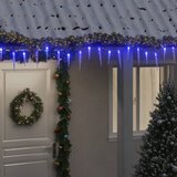 vidaXL Božične ledene sveče 200 LED modre 20 m akril PVC | Shoptok.si