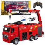  Fire Truck With Crane Remote Control RC Lights Water Huina1:18 | shoptok.hr