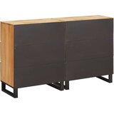  Strani šal 2 pcs Rjava 60 x 33 x 75 cm Masiven les manga, (5000155747) | Shoptok.si