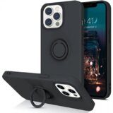 Onasi silikonski ovitek liquid ring za iphone 13 pro max - črn Cene