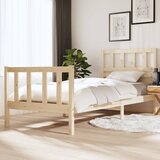 Maison Chic Posteljni okvir - Enojna postelja - Postelja za odrasle iz trdnega lesa 90x200 cm-J8729, (21761760) | Shoptok.si