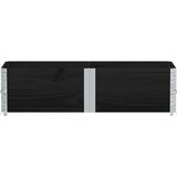  Okviri za palete 2 kom crni 150x50 cm od masivne borovine | Eponuda.com