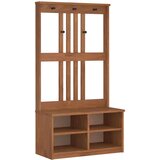 vidaXL Drvo za dvoranu SANDENS 87x40x159,5 cm puno drvo bor | shoptok.hr
