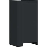 vidaXL Omarica za čevlje črna 52x37,5x100 cm inženirski les | Shoptok.si