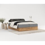 Maison de Rêve Siva/v naravni barvi boxspring postelja s prostorom za shranjevanje 140x200 cm Faro – | Shoptok.si