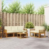  Set vanjskih sofa 6 kom. Prirodna i krem | shoptok.hr