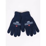 Yoclub Kids's Gloves RED-0119G-AA5A-001 Navy Blue Cene
