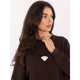RUE PARIS Sweatshirt-RV-BL-A877.19P-dark brown | Shoptok.si