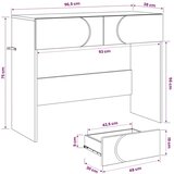  Konzolni stol Bijela 96 5 x 38 x 75 cm Konstruirano drvo - Bijela | shoptok.hr