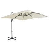 vidaXL Previsni senčnik z aluminijastim drogom 300x300 cm peščen Cene