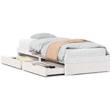 vidaXL Okvir kreveta bez madraca bijeli 75 x 190 cm masivna borovina | shoptok.hr