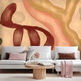  Foto tapeta - Colorful shapes – worn-out figures in lime wash technique 196x140 | shoptok.hr