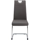 P & B NIHAJNI STOL, kovina, tekstil rjavosiva, barve kroma | Shoptok.si
