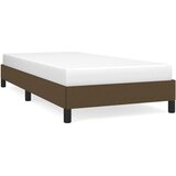 Maison Chic Posteljni okvir - Enojna postelja - Postelja za odrasle brez vzmetnice temno rjav 100x200 cm blago-J7722, (21763191) Cene