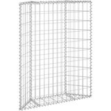 vidaXL trapezna gabionska gredica od pocinčanog čelika 80x20x100 cm | shoptok.hr