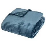 Posteljna pregrinjala Plaid Cuddly bleu Modra