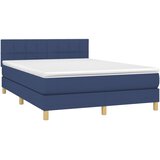  box spring s madracem LED plavi 140x200 cm od tkanine | shoptok.hr